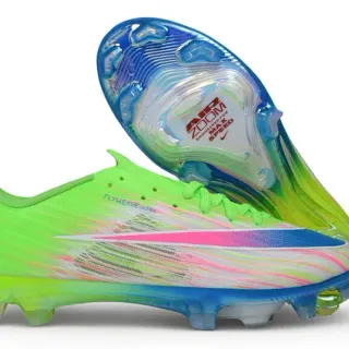 Nike Green Multicolor Flyweave Upper Iridescent Sole Firm-Ground Soccer Shoes