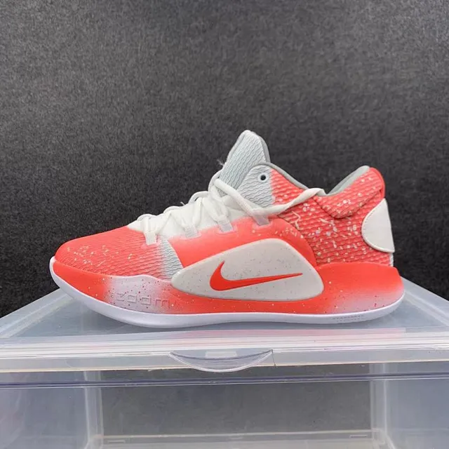 Nike KD 12 أحذية كرة السلة برتقالي أحمر أبيض منقط 2