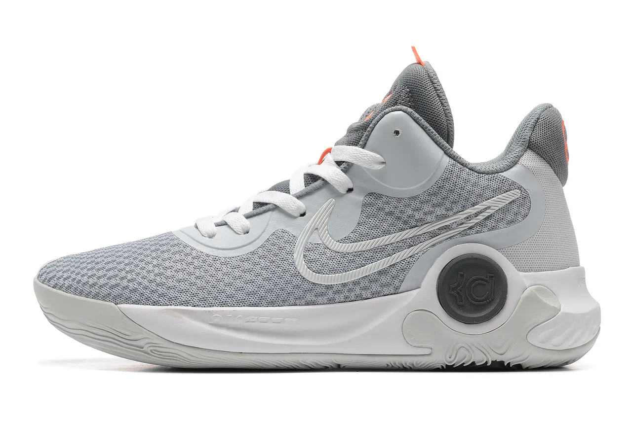 Nike KD Gris Noir Tricot Maille Supérieur Gomme Caoutchouc Semelle Chaussures de Basketball 4