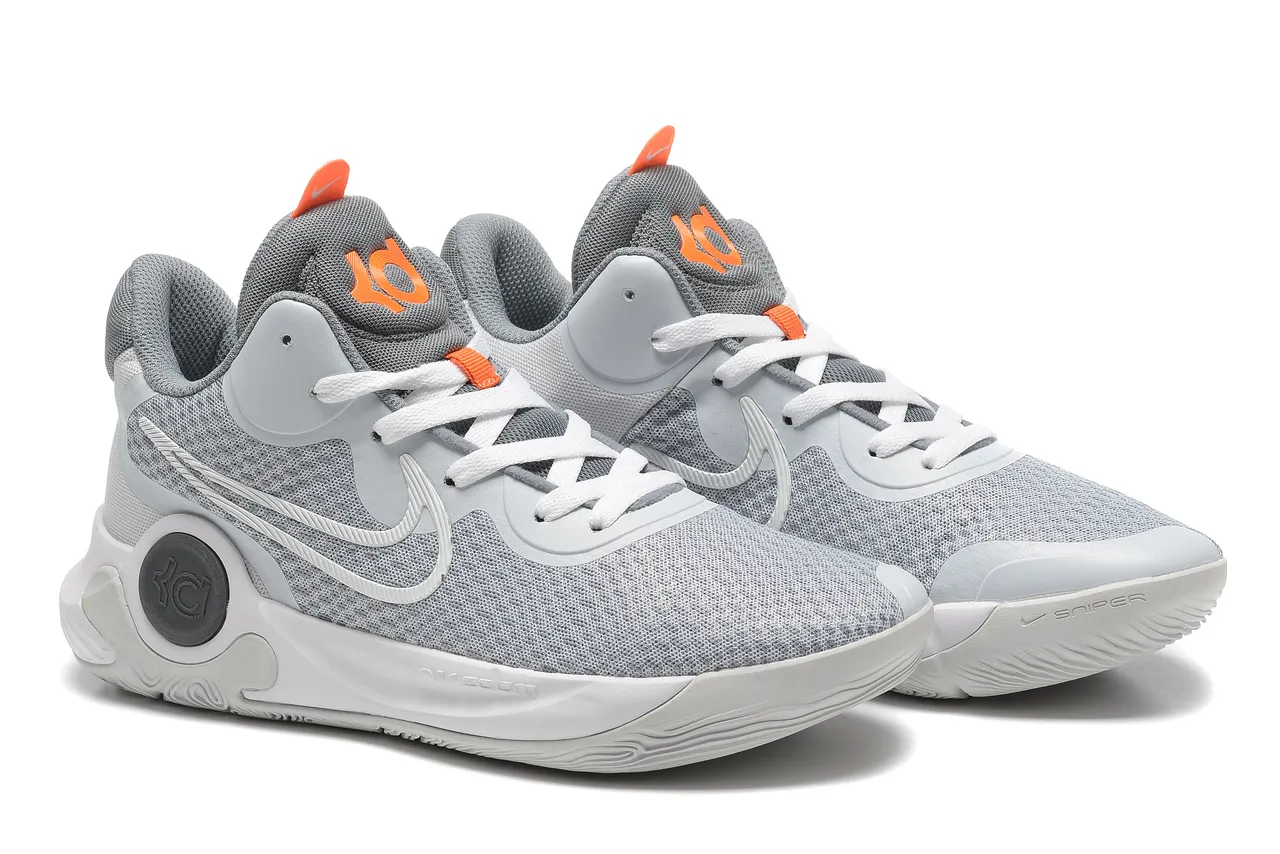 Nike KD Gris Noir Tricot Maille Supérieur Gomme Caoutchouc Semelle Chaussures de Basketball 5