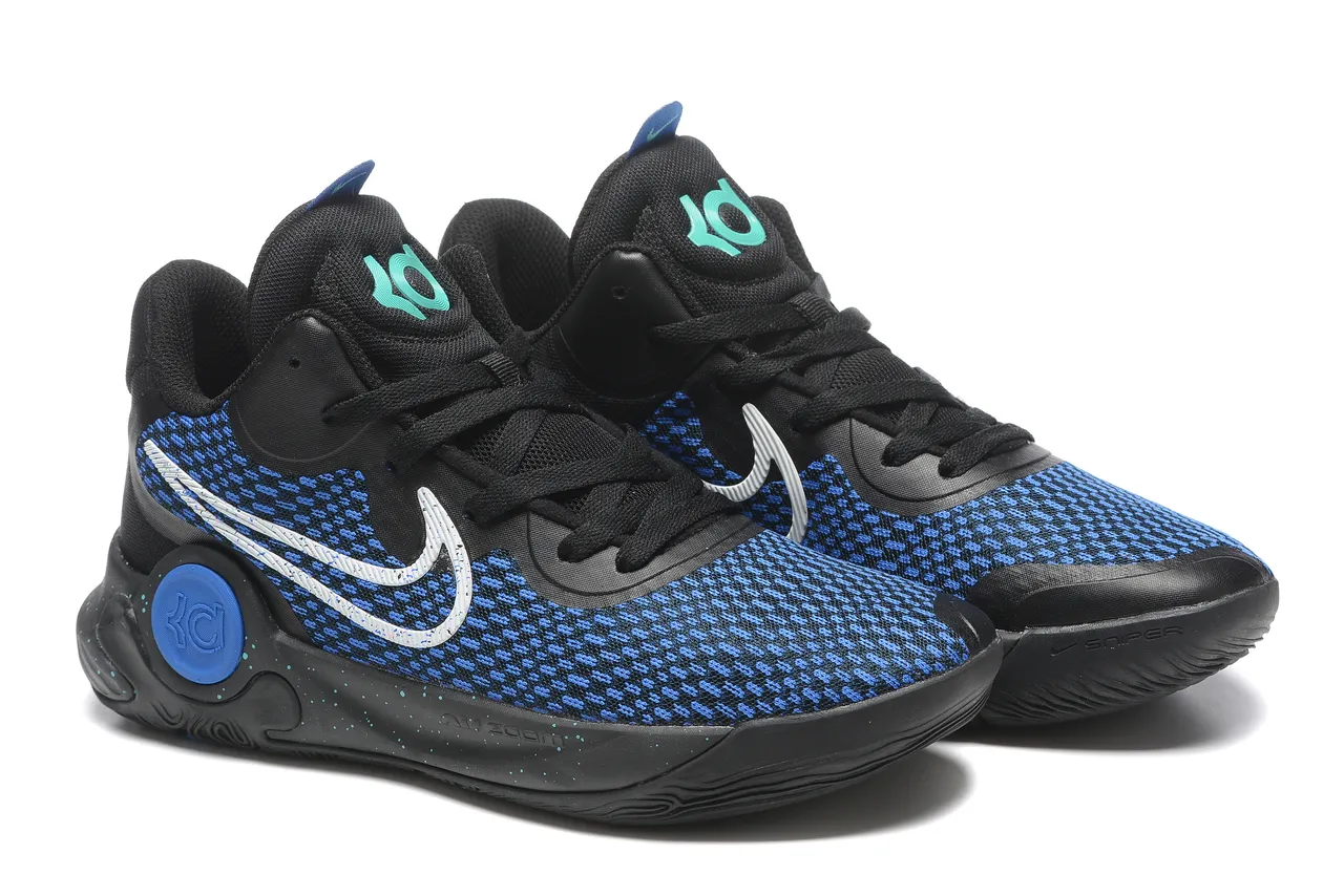 Nike KD Gris Noir Tricot Maille Supérieur Gomme Caoutchouc Semelle Chaussures de Basketball 17