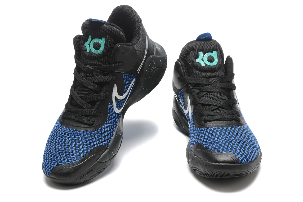 Nike KD Gris Noir Tricot Maille Supérieur Gomme Caoutchouc Semelle Chaussures de Basketball 19