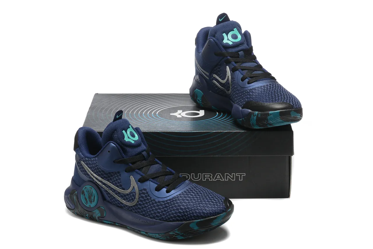 Nike KD Gris Noir Tricot Maille Supérieur Gomme Caoutchouc Semelle Chaussures de Basketball 20
