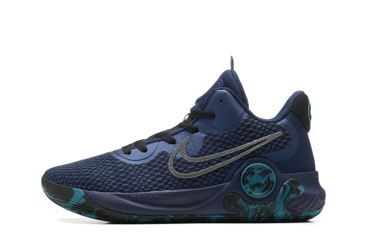 Nike KD Gris Noir Tricot Maille Supérieur Gomme Caoutchouc Semelle Chaussures de Basketball 21