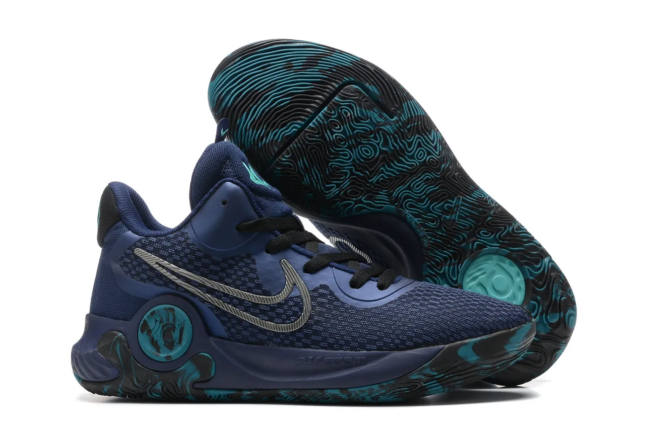 Nike KD Gris Noir Tricot Maille Supérieur Gomme Caoutchouc Semelle Chaussures de Basketball 23