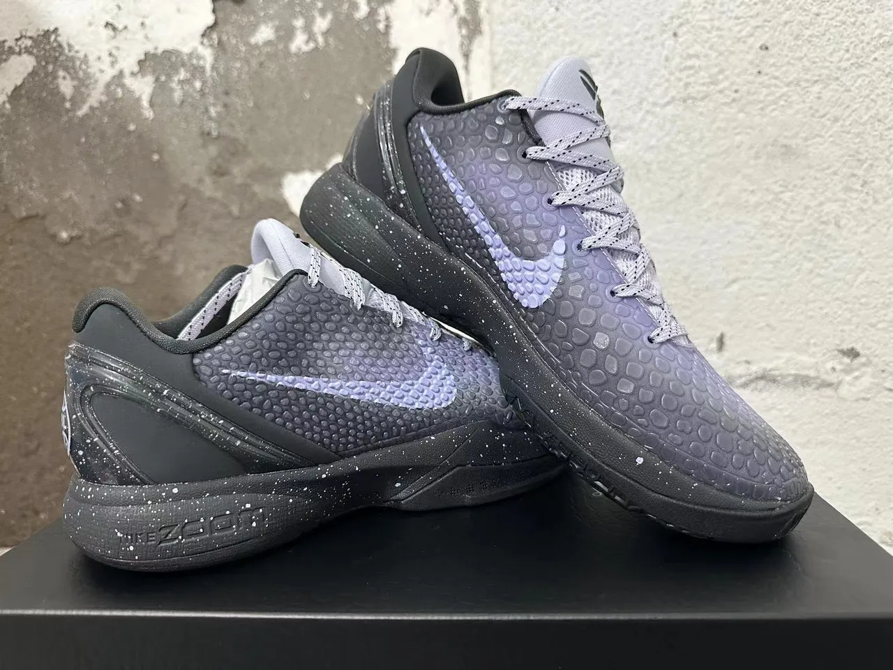 Nike Kobe 6 Preto Roxo Gradiente Tênis de Basquete 5