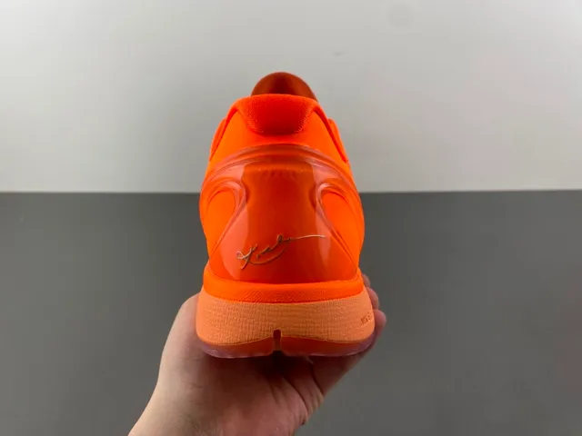 Nike Kobe 6 Orange Yellow Silver Basketball Shoes 4