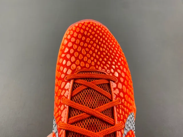 Nike Kobe 6 Orange Yellow Silver Basketball Shoes 5
