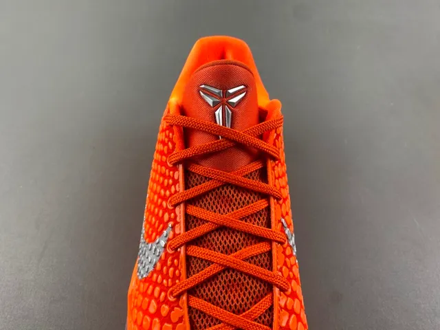 Nike Kobe 6 Orange Yellow Silver Basketball Shoes 6