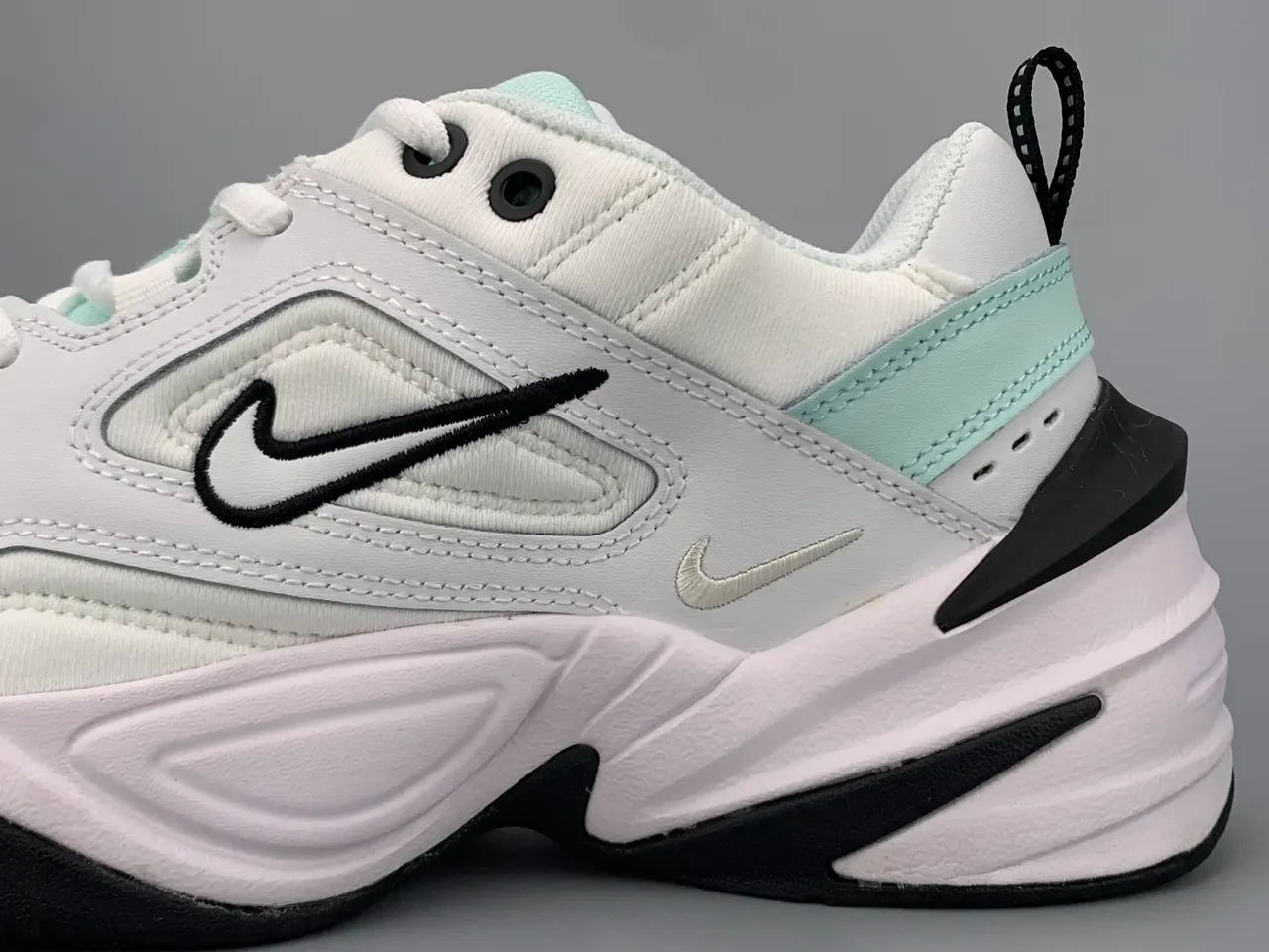 Nike M2K Tekno blanc vert menthe sneakers chunky 6