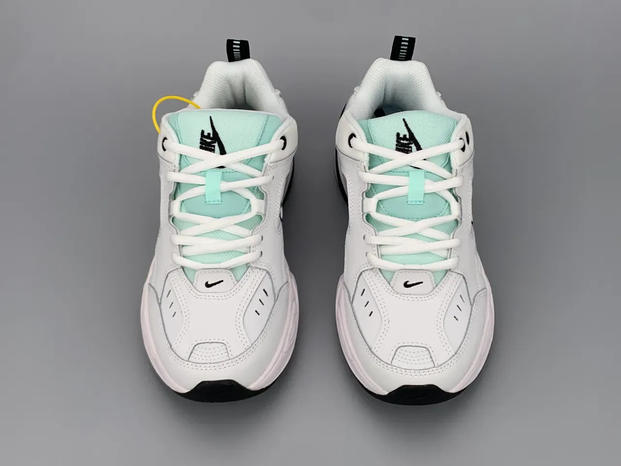 Nike M2K Tekno blanc vert menthe sneakers chunky 9