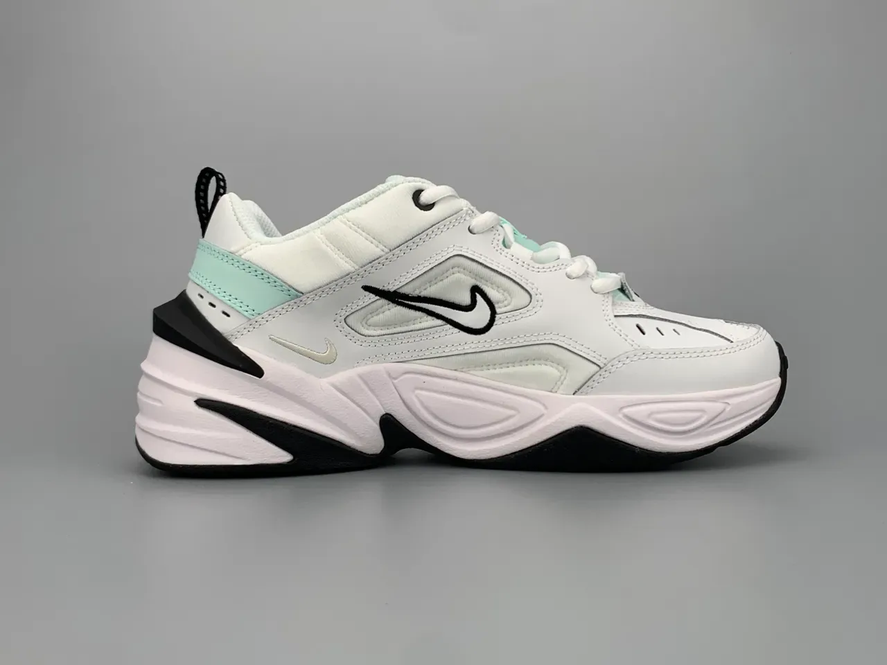 Nike M2K Tekno blanc vert menthe sneakers chunky 10
