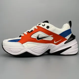 Nike M2K Tekno Tênis Chunky Branco Laranja Azul