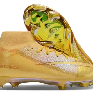 Nike Mercurial गोल्ड इरिडेसेंट फर्म ग्राउंड सोकर जूते