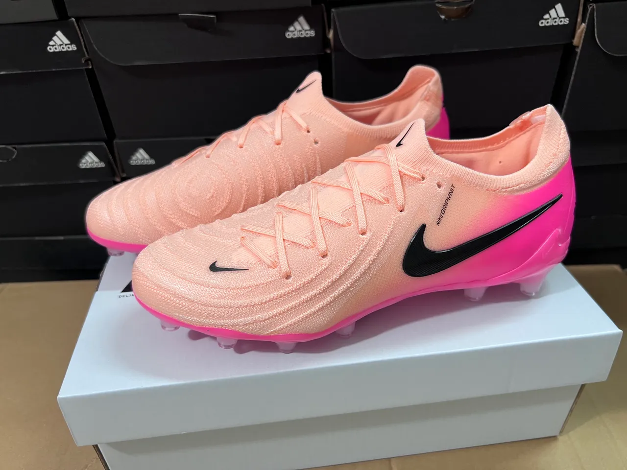 Nike Mercurial Bottes de football dégradé pêche rose Firm-Ground Chaussures de football 2