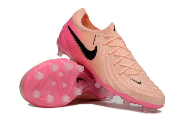 Nike Mercurial Bottes de football dégradé pêche rose Firm-Ground Chaussures de football 12