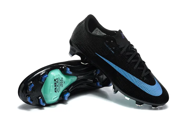 নাইক Mercurial Superfly Flyknit Ultra কালো নীল সবুজ Firm-Ground ফুটবল জুতো 7