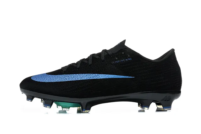নাইক Mercurial Superfly Flyknit Ultra কালো নীল সবুজ Firm-Ground ফুটবল জুতো 10
