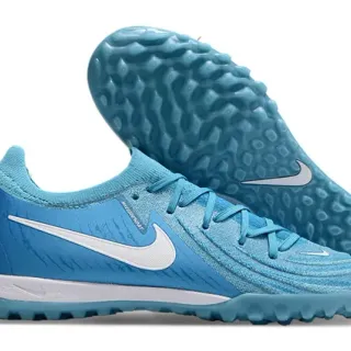 Nike Mercurial Turf Azul Claro Branco Turf Sapatos de Futebol
