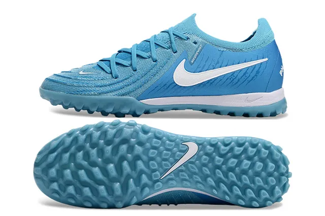 Nike Mercurial Turf Bleu Clair Blanc Turf Chaussures de football 5
