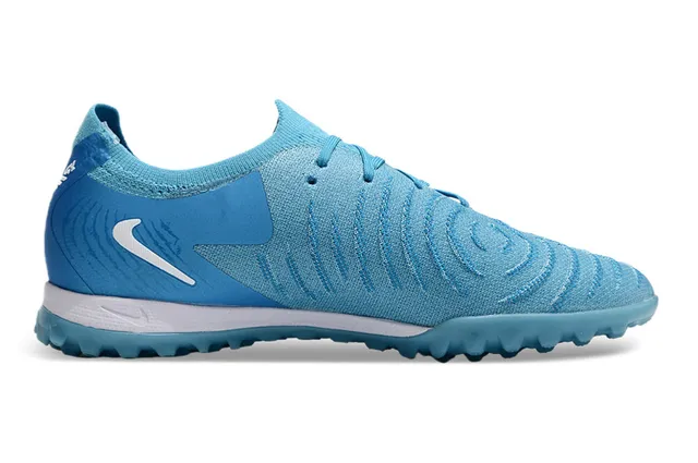 Nike Mercurial Turf Bleu Clair Blanc Turf Chaussures de football 7