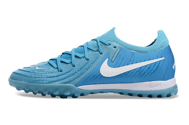Nike Mercurial Turf Bleu Clair Blanc Turf Chaussures de football 8