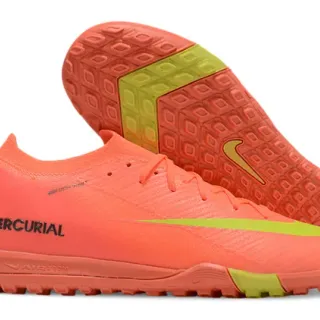 Nike Mercurial Turf Orange and Lime Green Turf Soccer Shoes