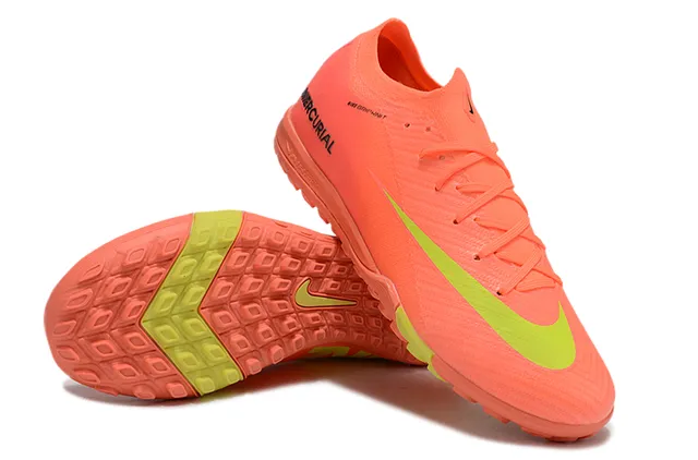 Nike Mercurial Turf কমলা এবং লাইম গ্রিন Turf ফুটবল জুতা 4