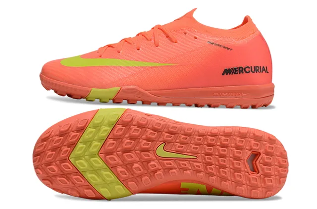 Nike Mercurial Turf কমলা এবং লাইম গ্রিন Turf ফুটবল জুতা 6