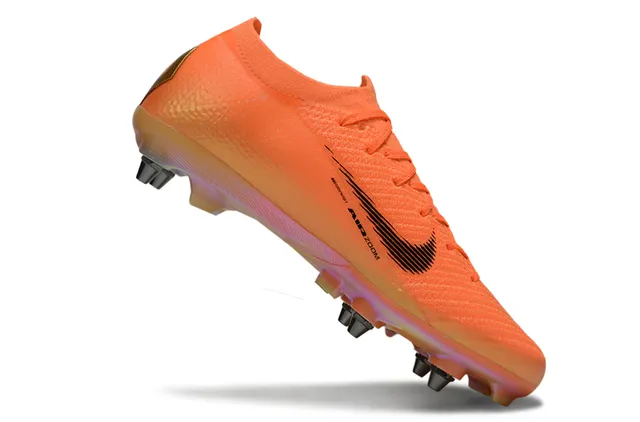 Nike Mercurial Vapor Orange Noir Doré Terrain ferme Chaussures de football 2