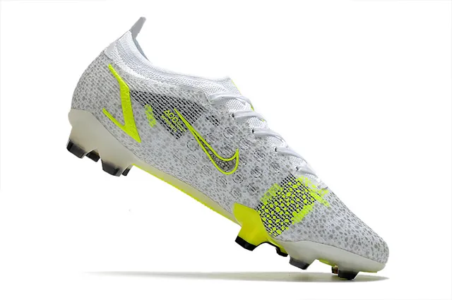 Nike Mercurial White Volt Black Firm-Ground أحذية كرة القدم 3