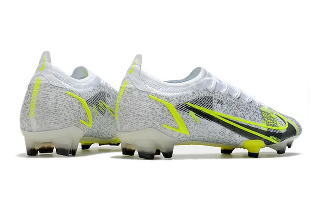Nike Mercurial White Volt Black Firm-Ground أحذية كرة القدم 9