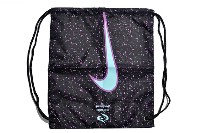 Nike नारंगी काली ड्रॉस्ट्रिंग बंद सैक-स्टाइल सिल्हूट बकेट बैग 3