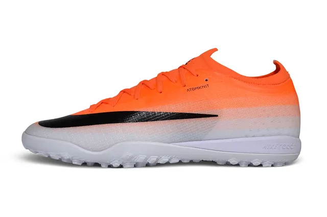 Nike Chaussures de football turf orange noir low-cut sock-fit upper gradient knit 7
