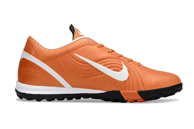 Nike Orange White Low-Cut Synthetic Upper Indoor Soccer Shoes 5