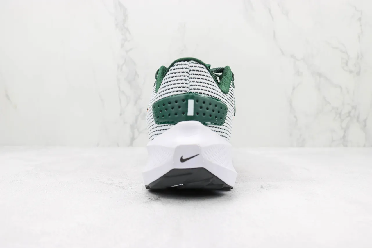 Nike Pegasus 40 White Green Orange Running Shoes 9