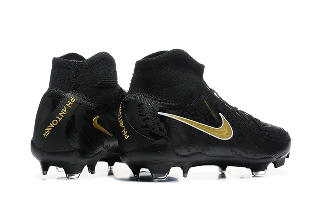 Nike Phantom GT Noir et Or Terrain Ferme Chaussures de Football 2