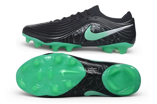 Nike Phantom GT Black Green Gradient Firm-Ground Soccer Shoes 6