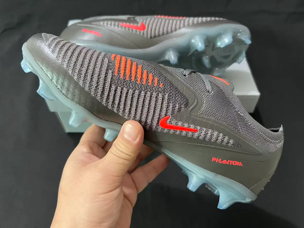 Nike Phantom GT Noir Iridiscent Vert Firm-Ground Chaussures de Football 4