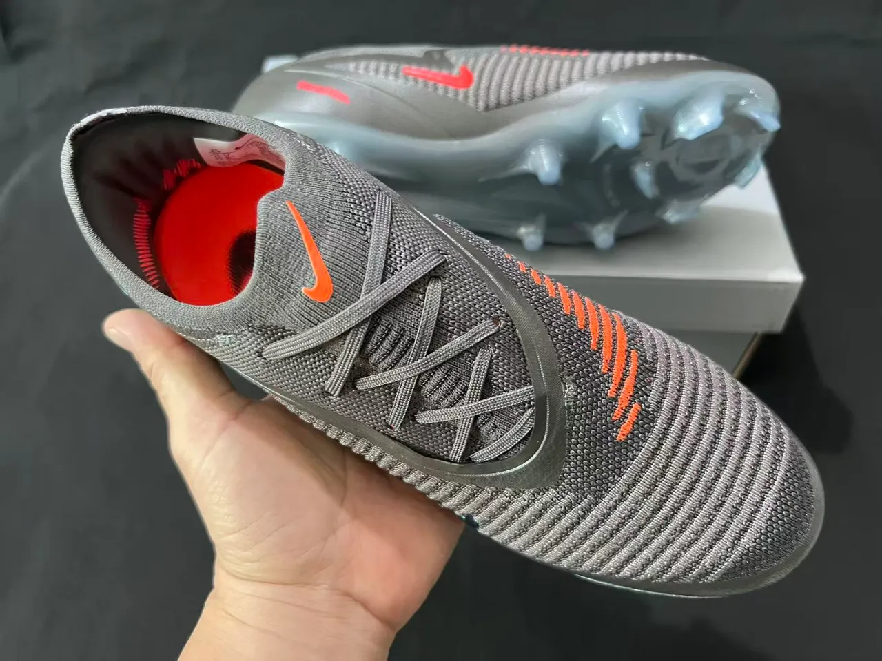 Nike Phantom GT Noir Iridiscent Vert Firm-Ground Chaussures de Football 5