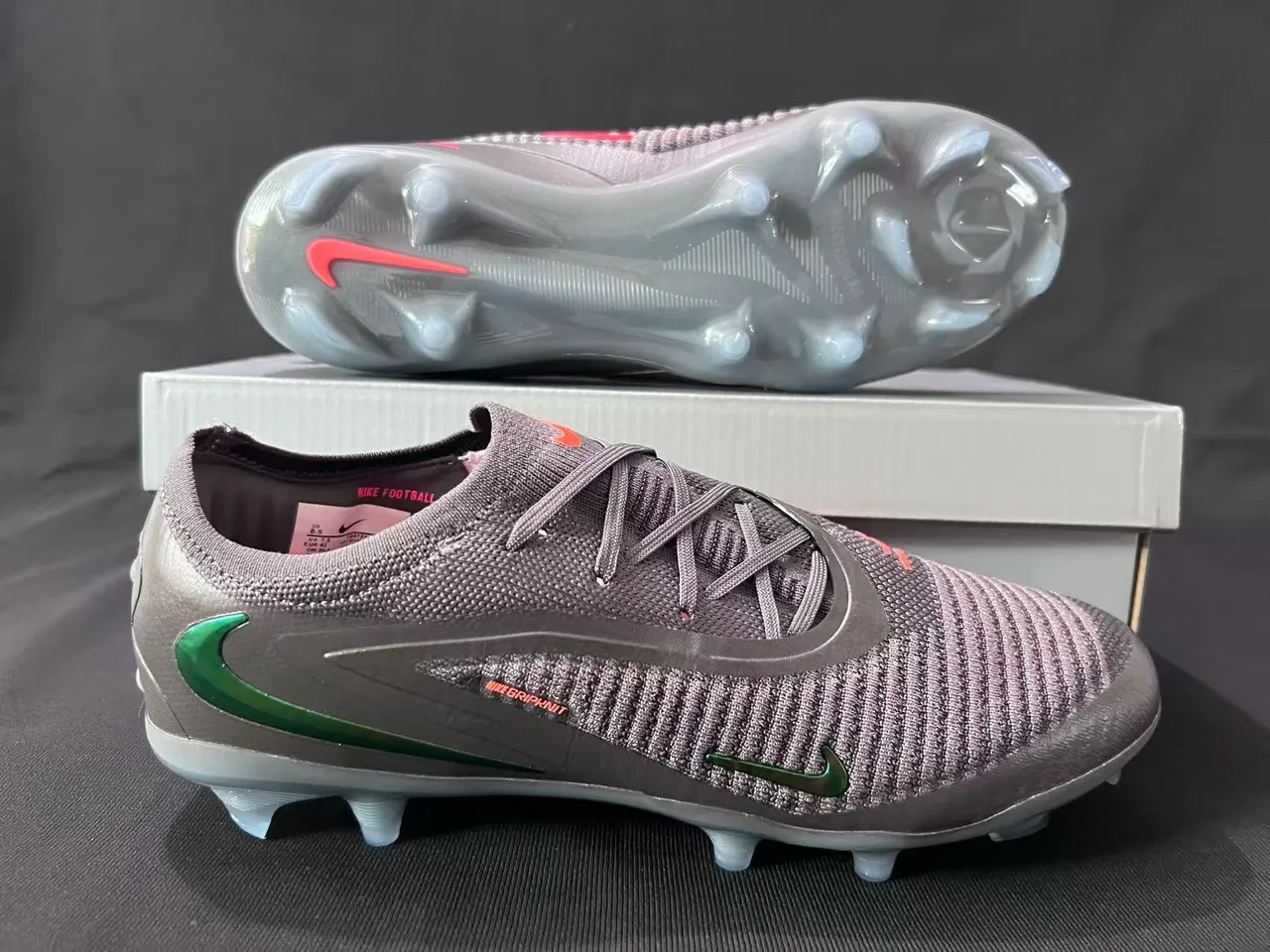 Nike Phantom GT Noir Iridiscent Vert Firm-Ground Chaussures de Football 7