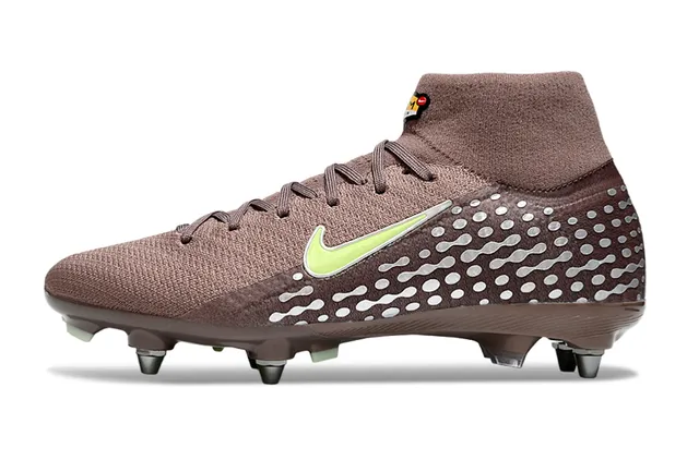 Nike Phantom GT Marrón Verde Lima Wave-Overlay Firm-Ground Zapatos de fútbol 7