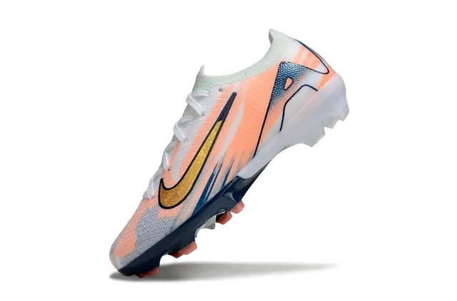 Nike Phantom GT ऑरेंज नेवी निट अपर ग्रेडिएंट फर्म ग्राउंड सोकर शूज 3