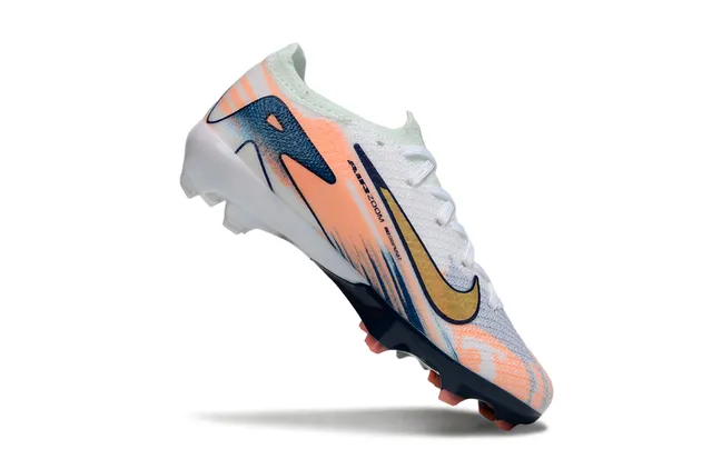 Nike Phantom GT ऑरेंज नेवी निट अपर ग्रेडिएंट फर्म ग्राउंड सोकर शूज 6
