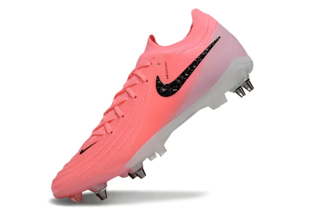Nike Phantom GT Pink Black Low-Cut Knit Upper Firm-Ground chaussures de football 3