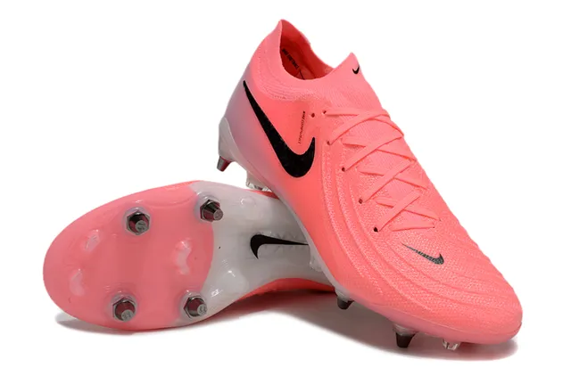 Nike Phantom GT Pink Black Low-Cut Knit Upper Firm-Ground chaussures de football 4