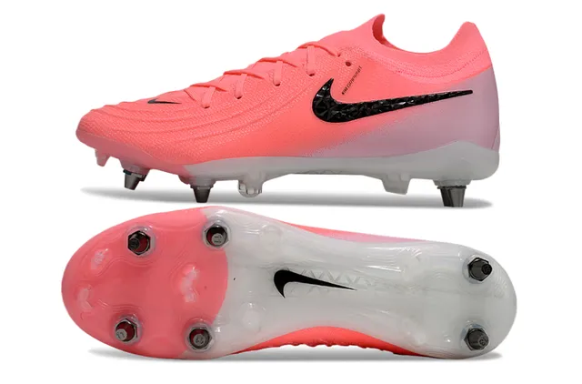 Nike Phantom GT Pink Black Low-Cut Knit Upper Firm-Ground chaussures de football 6