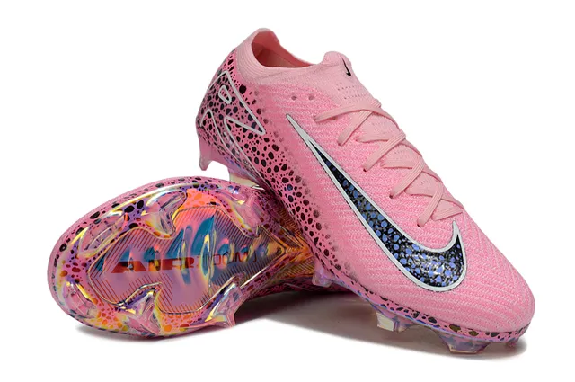 Nike Phantom GT Chaussures de football rose tachetées holographiques pour terrain ferme 4