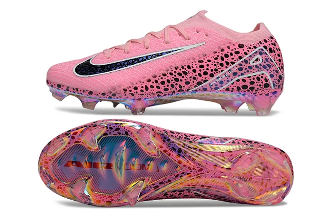 Nike Phantom GT Chaussures de football rose tachetées holographiques pour terrain ferme 6
