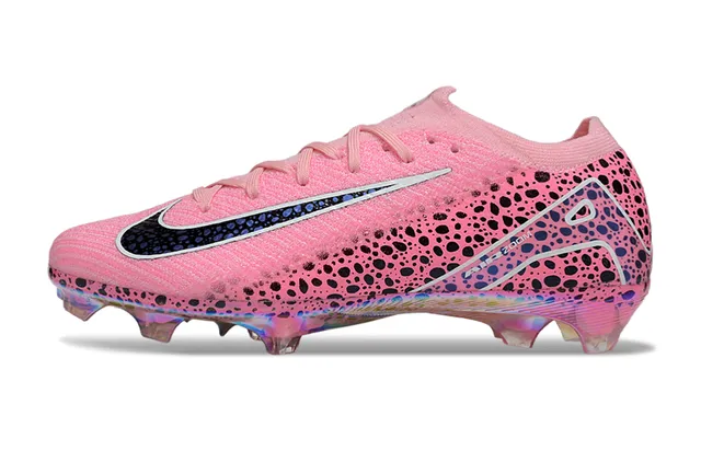 Nike Phantom GT Chaussures de football rose tachetées holographiques pour terrain ferme 7